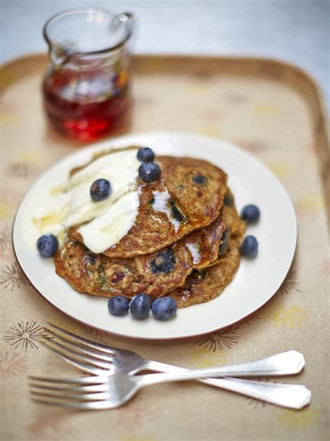 Vegan Blueberry Pancakes Fruit Recipes Jamie Oliver