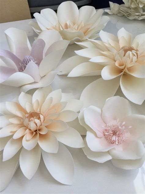 Large Watercolor Paper Flowers Set Of 12 New Decorating Ideas