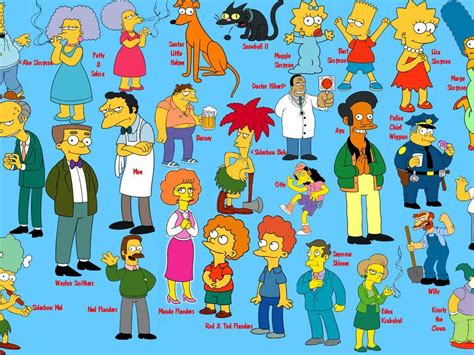 Les Personnages De Simpsons