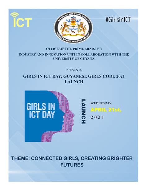 girls in ict programme guyanese girls code 2021 industry and innovation unit of the office