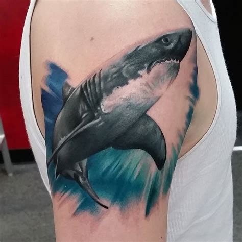 18 Shark Tattoos That Represents Strength And Primal Power Tattooswin