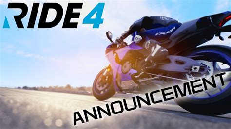 Ride 4 Announcement Trailer Ps4 Youtube