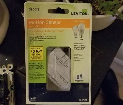 I Am Trying To Install Leviton Motion Sensor Switch Ips02 Right By The