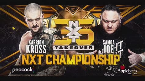 Samoa Joe Defeats Karrion Kross To Win The Nxt Championship At Takeover 36