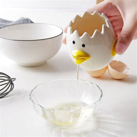 Ceramic Chicken Egg Separator Petagadget