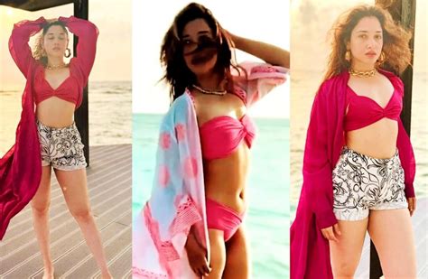 Tamannaah Bhatia In Pink Bikini From Beaches In The Maldives Latest