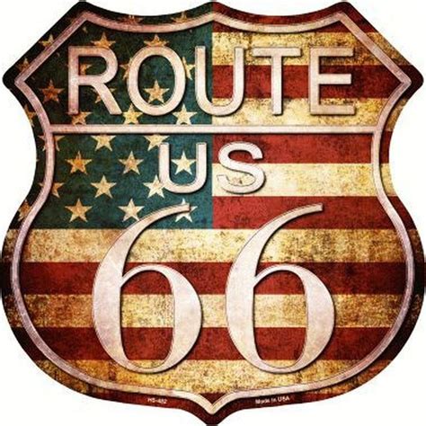 Route 66 Usa Route 66 Sign Vintage Signs Vintage Posters Antique