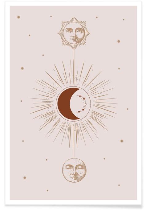Moon And Sun Poster Juniqe