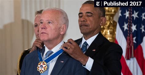 Obama Surprises Joe Biden With Presidential Medal Of Freedom The New York Times