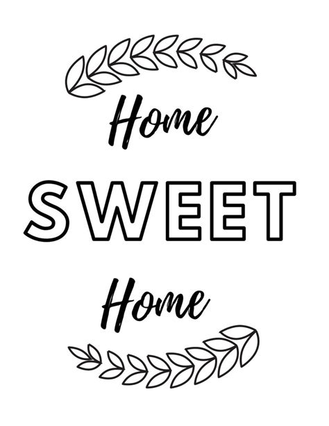 Home Sweet Home Instant Download Printable Wall Art Home Decor Easy