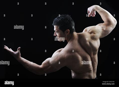 The Perfect Male Body Awesome Bodybuilder Posing Stock Photo Alamy