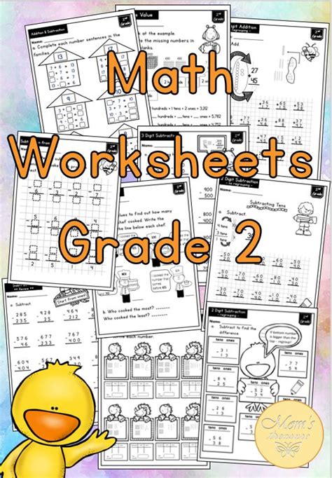 2nd Grade Math Packet Worksheet