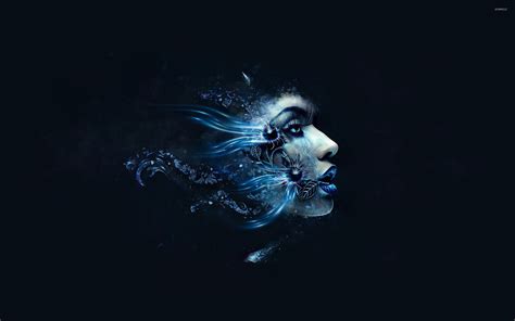 Stylized Woman Face Wallpaper Digital Art Wallpapers