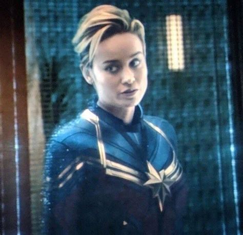 In The Hit 2019 Film “avengers Endgame” Captain Marvel Played By Brie Larson Has Short Hair
