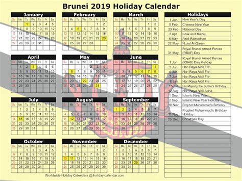 Brunei October 2022 Calendar With Holidays Zohal