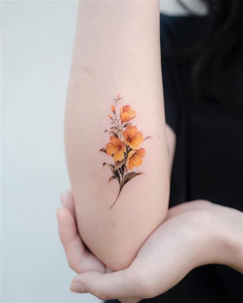 Tatoos Delicate Flower Tattoo Korean Tattoos Sweet Pea Flowers