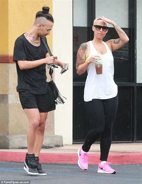 Amber Rose Shows Off Her Enviable Curves In Neon Workout Gear Daily