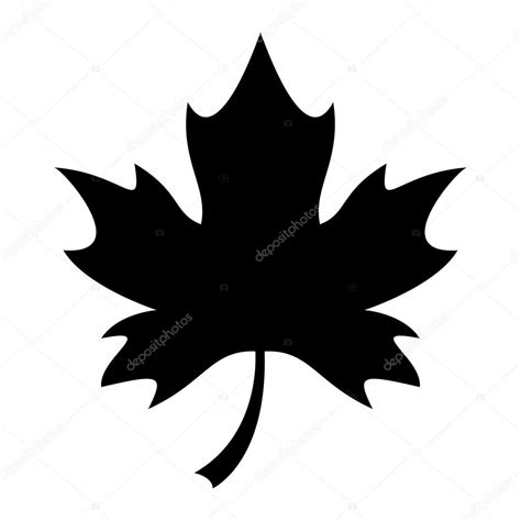 Maple Leaf Silhouette Vector