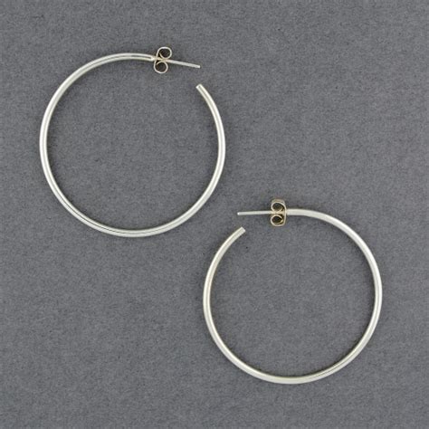 Sterling Silver Classic Round Hoop Green River Silver Co
