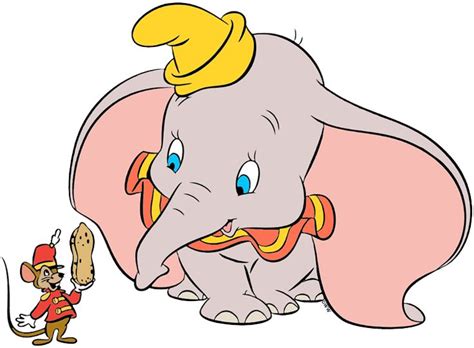 Clip Art Of Timothy Mouse Offering Dumbo A Tasty Peanut Dumbo