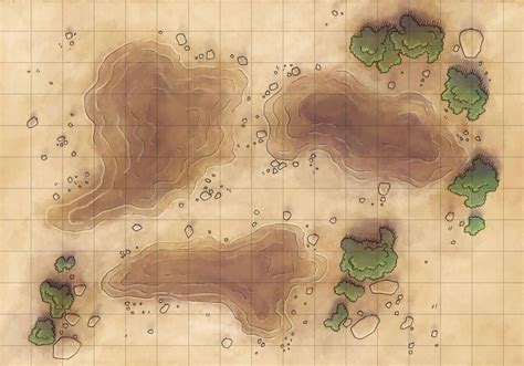 Desert Maps Grid Quicksand By Caeora On