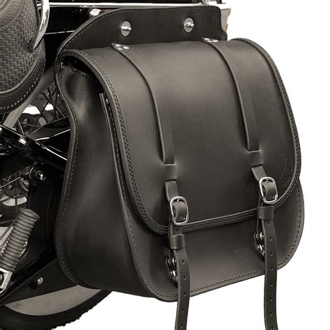Hard Rock Premium Leather Bag For Softail Ends Cuoio