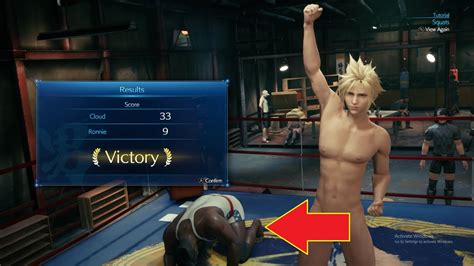 FINAL FANTASY VII REMAKE NUDE MODS CLOUD DOES SQUATS YouTube