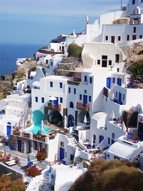 Grécia viagem casa branco azul Míconos feriado ilha grega Piqsels