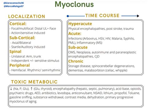 Causes Of Myoclonus Differential Diagnosis Localization Grepmed
