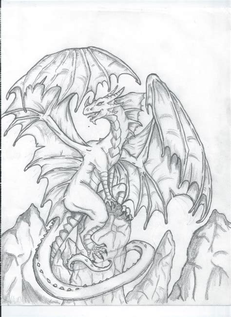 My photos collection of cool tattoos! Dragon Sketch (full body) by DragonYugisdarkheart on ...