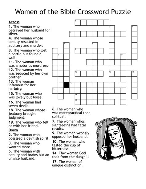 Bible Crossword Puzzles Printable With Answers Printable Printable