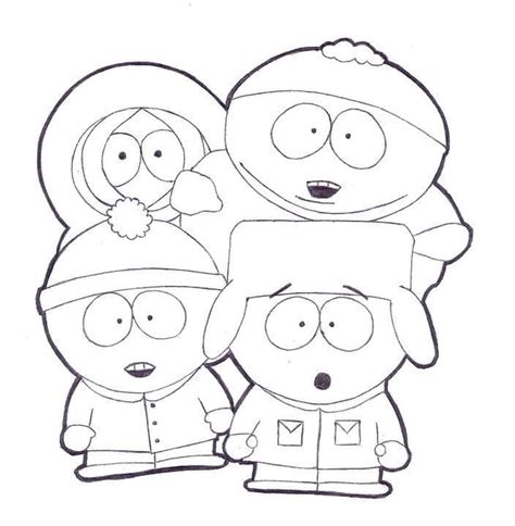 South Park Characters Coloring Page Download Print Or Color Online