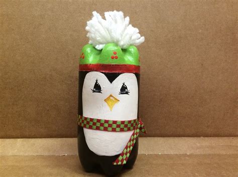 Soda Bottle Penguin Novelty Christmas Holiday Decor Holiday
