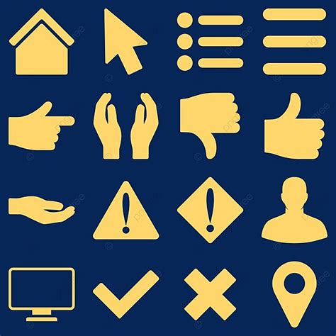 Basic Gesture And Sign Icons Screen Cursor Delete Windows Interface