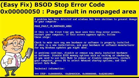 If the error occurs during system startup, investigate the windows repair. Bsod Page Fault In Nonpaged Area Windows 7 - Temukan Jawab