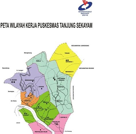 Peta Wilayah Kerja Puskesmas Tanjung Sekayampuskesmas Tanjung Sekayam