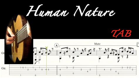 TAB Michael Jackson Human Nature Fingerstyle Guitar TheVote