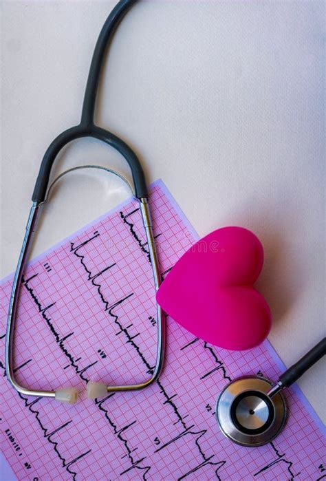 Stethoscope And Pink Heart Stock Image Image Of Heartbeat Care