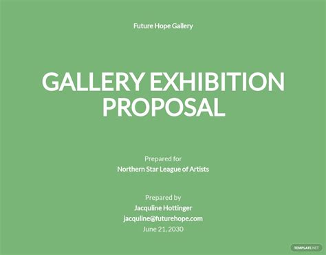 4 Free Exhibition Proposal Templates Edit And Download