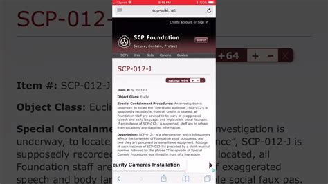 Scp 012 J Object Class Euclid Electrical Random Events Scp Youtube