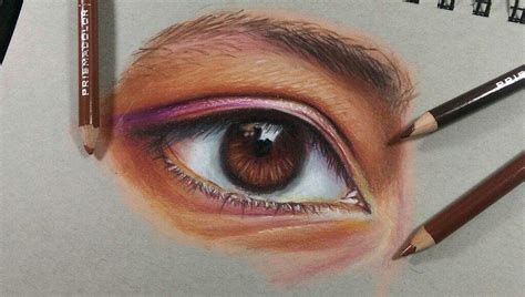 Como Dibujar Un Ojo Realista A Color Consejos Ojos