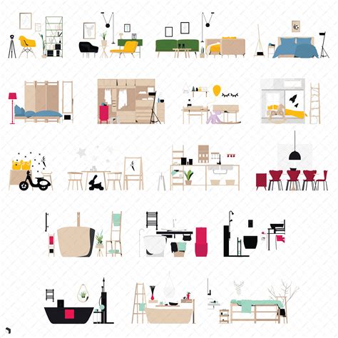 Flat Vector Furniture 2 Toffu Co