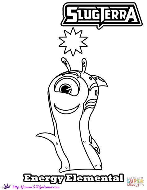 The water elemental is an ancient elemental slug and one of the forbearers of the slugs found in slugterra. Energy Elemental coloring page | Free Printable Coloring Pages