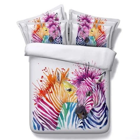 Pink Zebra Comforter Bedding Sets Duvet Cover Set Bed Sheet Sheets Bedspread California King
