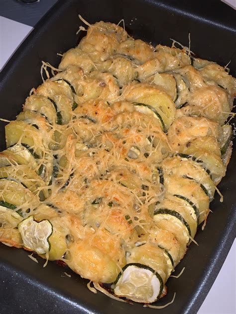 Gratin pomme de terre courgette
