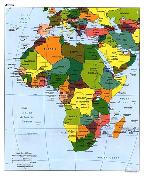 Detailed Map Of Africa Verjaardag Vrouw 2020