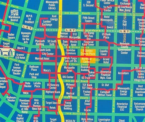 Minneapolis Skyway Map Printable Printable Maps Images