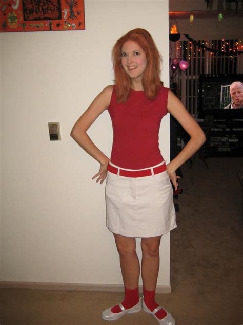 Halloween Costume Me Dressed Up As Candace From Phineas And Ferb Just