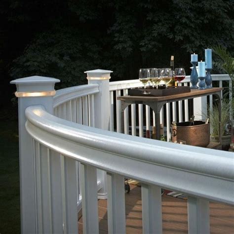 Fits perfectly under the timbertech\\/azek universal rail on any premier, trademark, or radiance deck railing, or any deck. Check out the TimberTech deck lighting photo gallery and ...