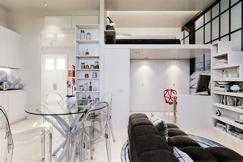 Small 29 Sqm Studio Apartment In White Is A Super Stylish E Saver